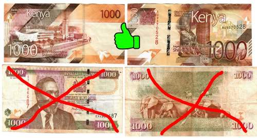 neue 1000 Kenia Schilling Note