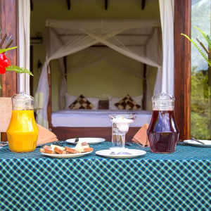 Frühstück auf der eigenen Veranda