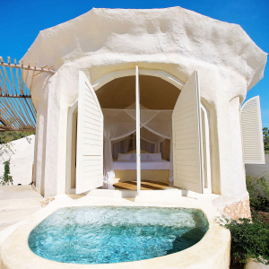 Pavilion Raum mit plunge pool