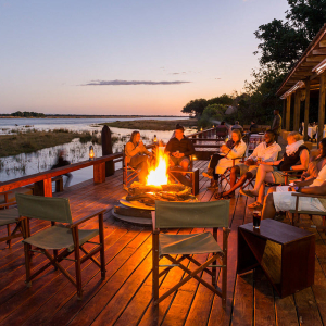Feuerstelle am Lodge Deck