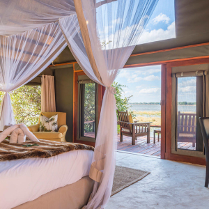 Deluxe Suite mit Blick auf den Zambesi Fluss