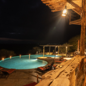 Pool am Abend