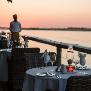 Abendessen am Deck